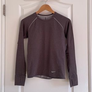 Nike Dri-Fit Women's Running Crew Top - XS Gray